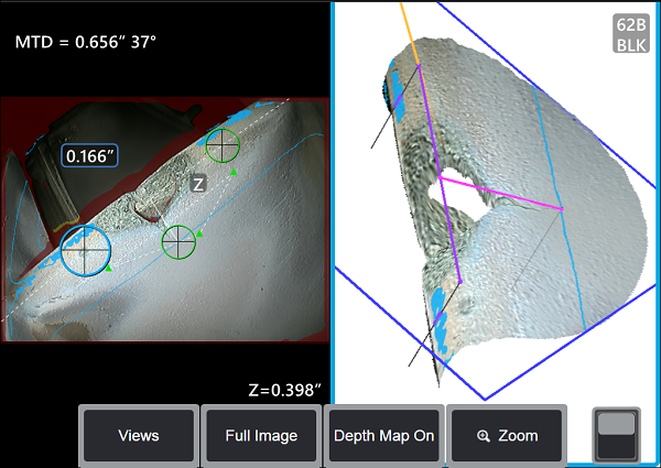 工業(yè)內窺鏡檢測優(yōu)勢2:可通過量化分析準確判斷缺陷程度